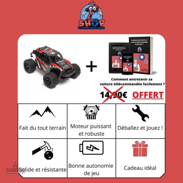 Véhicule radiocommandé 4WD pour des heures de plaisir en extérieur