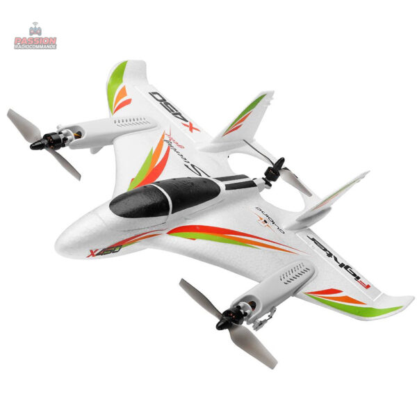 Avion télécommandé en polystyrène léger et résistant