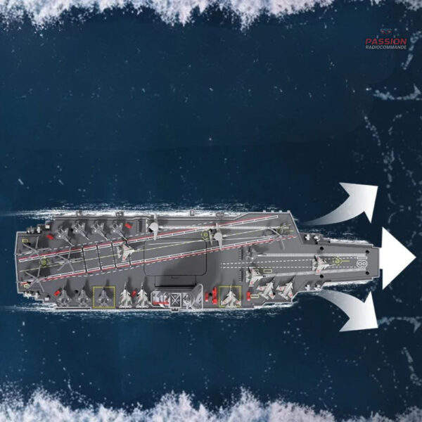 Modèle de bateau de guerre à télécommande, parfait pour la compétition