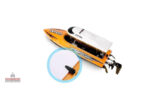 Bateau télécommandé à propulsion électrique, jouet aquatique