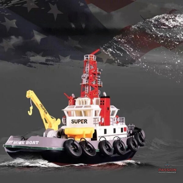 Modèle de bateau télécommandé résistant à l'eau salée