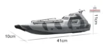 Bateau RC rapide avec télécommande intuitive et facile à utiliser