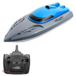 Bateau RC prêt à naviguer pour des aventures aquatiques