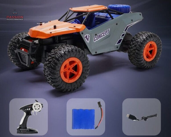 Voiture RC rapide pour terrain accidenté et défis