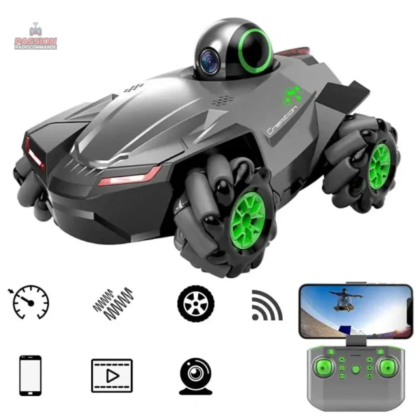 Caméra sur voiture RC télécommandée