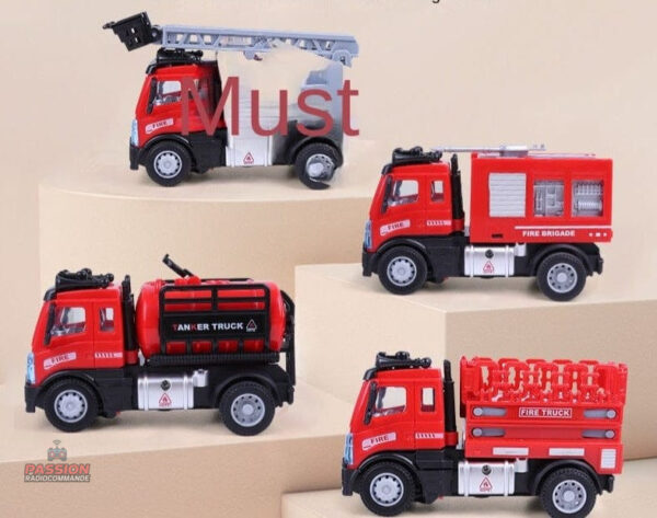 Modèle de camion de pompier télécommandé pour enfants