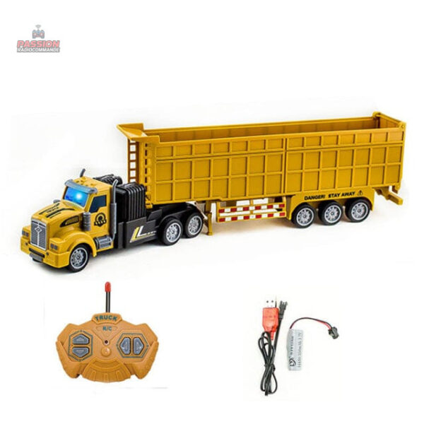 Véhicule télécommandé type camion, design ludique