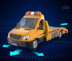 Camion télécommandé avec remorque, idéal pour les enfants