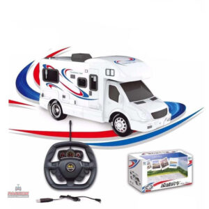 Modèle compact de camion télécommandé avec caravane intégrée