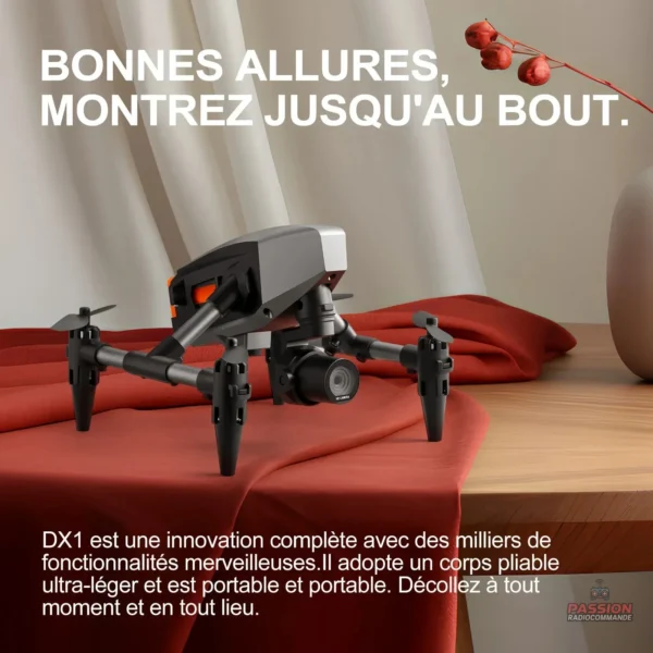Drone avec technologie 4K pour des images nettes et précises