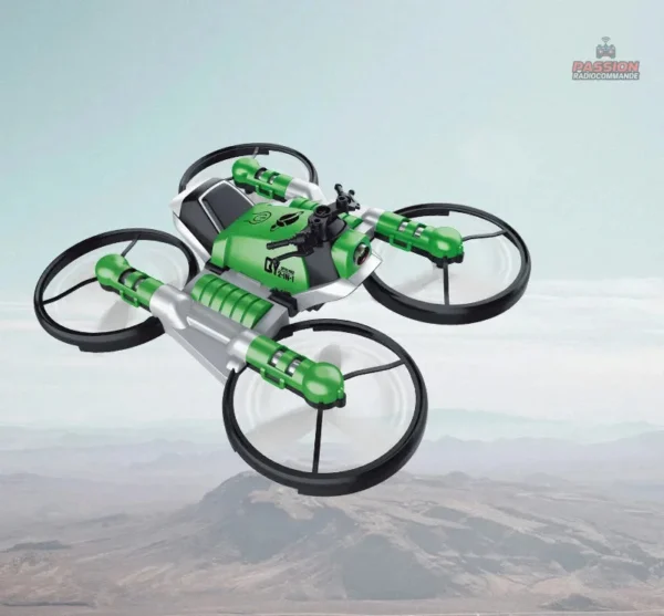 Drone compact conçu pour une utilisation à la fois aérienne et terrestre