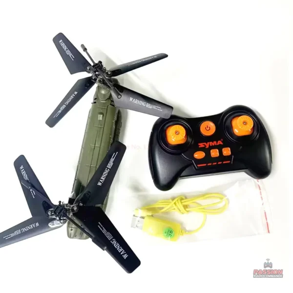 Hélicoptère militaire à télécommande pour le jeu en extérieur