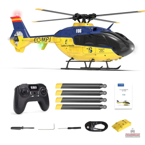 Expérience de vol avec un hélicoptère rc de qualité supérieure