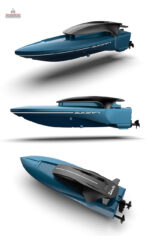 Modèle de bateau télécommandé pour la navigation