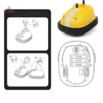 Petit véhicule télécommandé, idéal pour les tout-petits en jeu