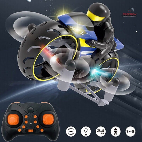 Moto volant télécommandée, idéale pour les petits aventuriers