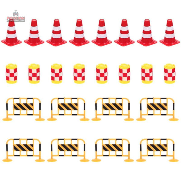 Ensemble de panneaux de trafic pour courses de drift