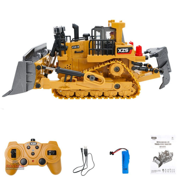 Camion de chantier télécommandé pour activités ludiques en extérieur