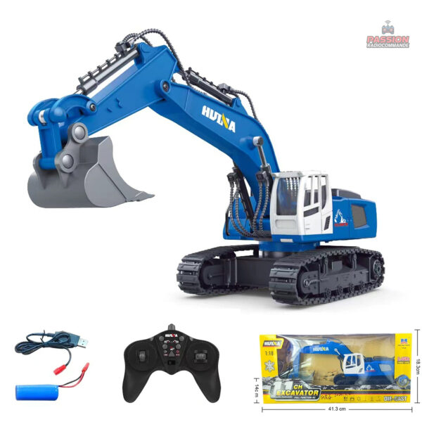 Camion télécommandé avec fonction pelleteuse pour jouer en extérieur