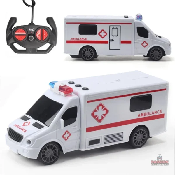 Rc ambulance télécommandée pour les enfants
