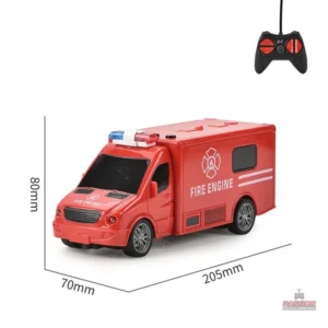 Camion ambulance télécommandé avec design réaliste