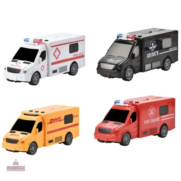 Véhicule d'urgence télécommandé, parfait pour les petits héros