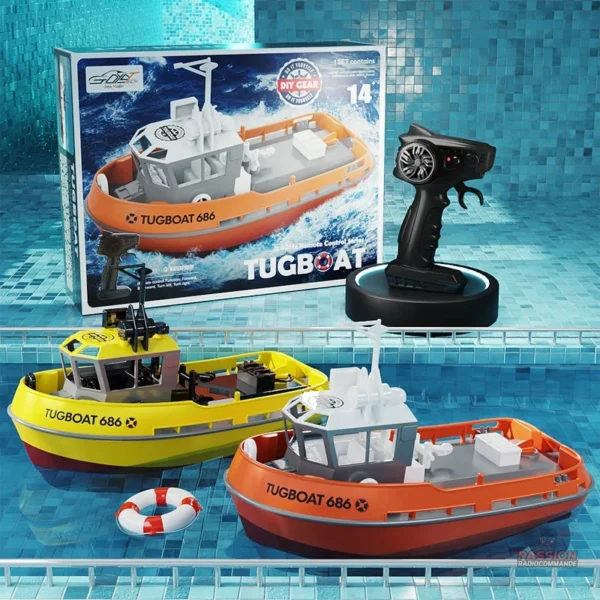 Bateau RC pour navigation sur l'eau
