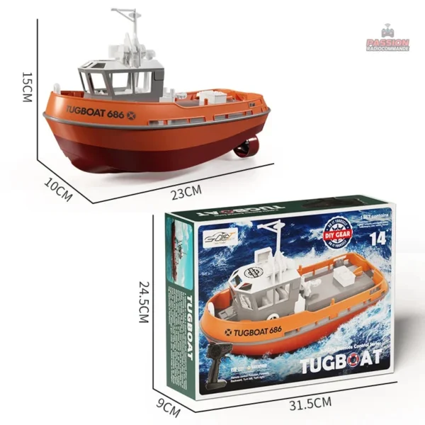 Bateau télécommandé pour les enfants