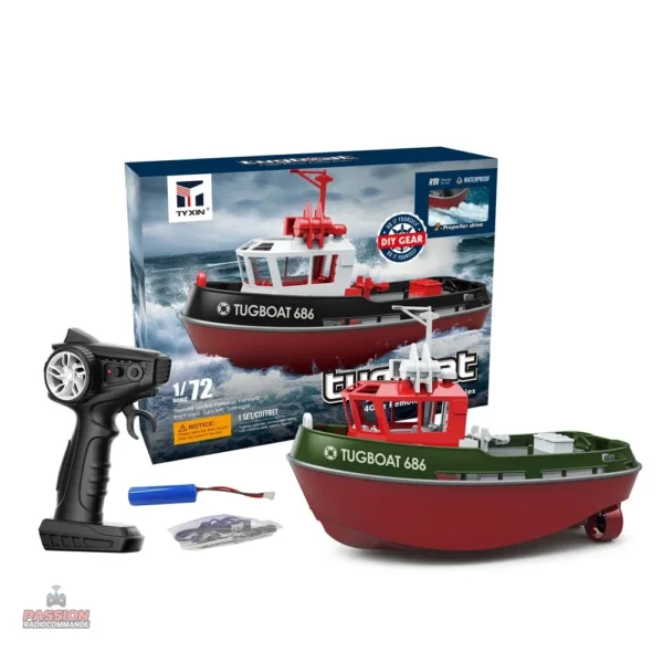 Bateau RC avec télécommande sans fil