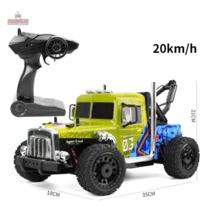 Camion télécommandé avec design réaliste et fonctionnalités simples