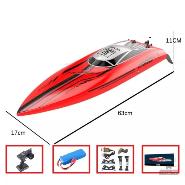 Bateau rc pour des heures de divertissement aquatique
