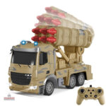 Camion télécommandé avec design militaire robuste
