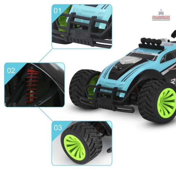 Modèle de voiture radiocommandée avec batterie