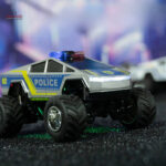 Voiture de police télécommandée avec télécommande