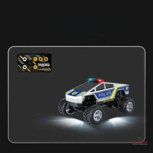 Jouet voiture de police pour enfants à distance