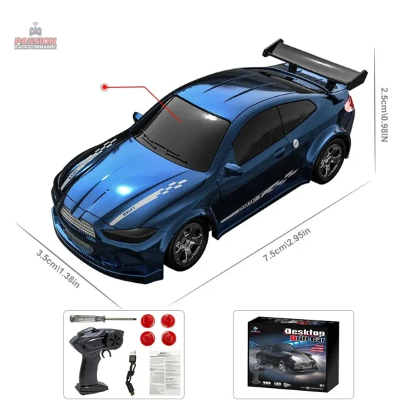 Modèle compact de voiture télécommandée pour drift