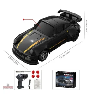 Voiture télécommandée rapide adaptée aux surfaces intérieures