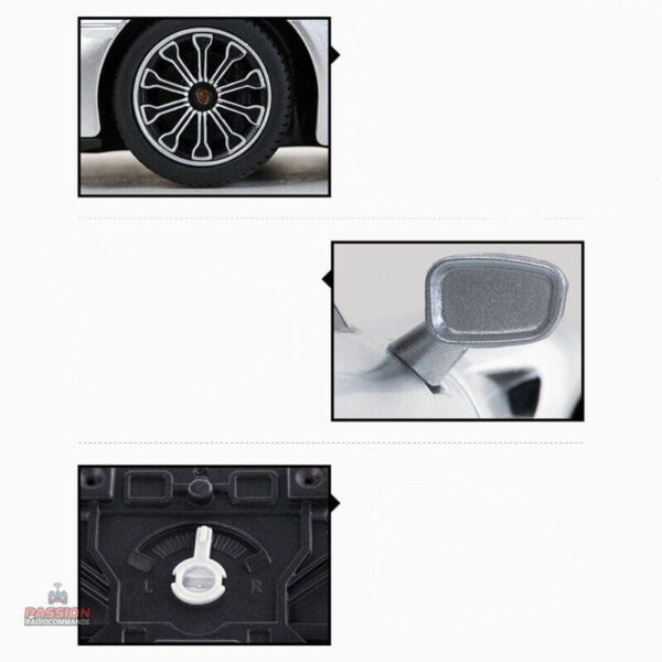 Modèle Porsche télécommandé, design élégant et rapide