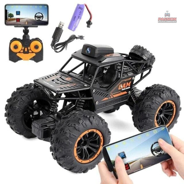 Modèle RC avec caméra pour aventures en extérieur