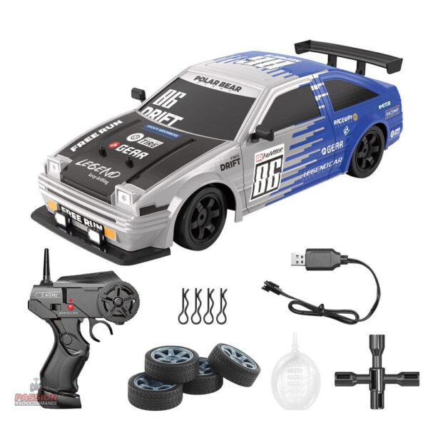 Drift RC car avec design aérodynamique