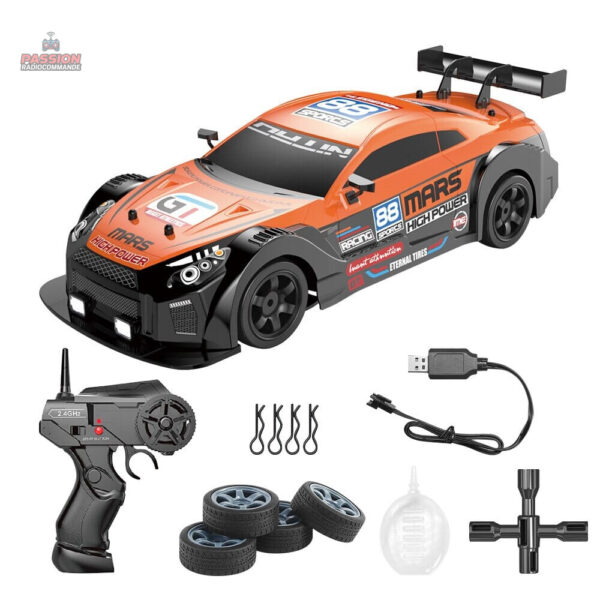 Voiture RC drift, parfaite pour les manœuvres précises