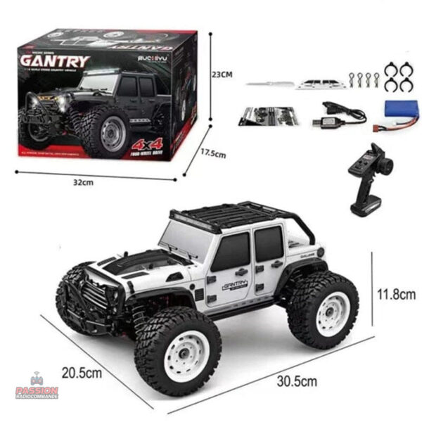 Voiture radiocommandée 4x4, parfaite pour les loisirs en extérieur