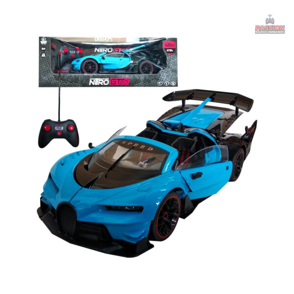 Voiture RC Bugatti Chiron, idéale pour les passionnés de vitesse