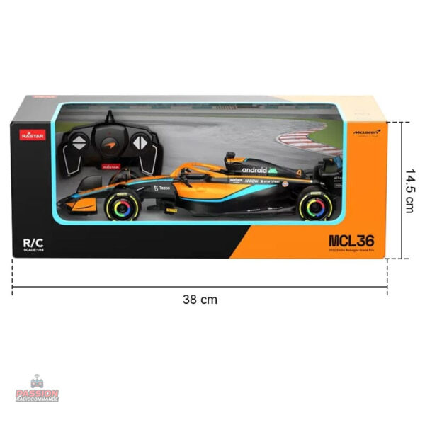Voiture F1 télécommandée au style emblématique McLaren