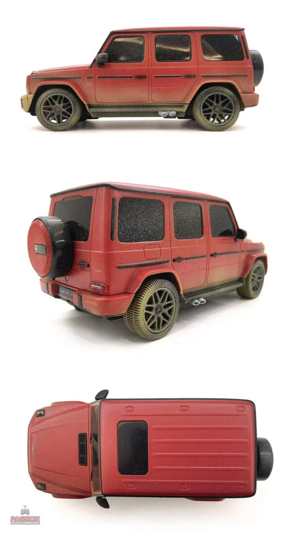 Voiture RC Mercedes G63, idéale pour les aventures en intérieur