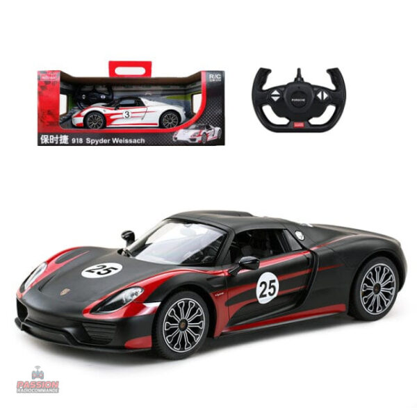 Voiture RC inspirée de la Porsche 918 Spyder, design élégant