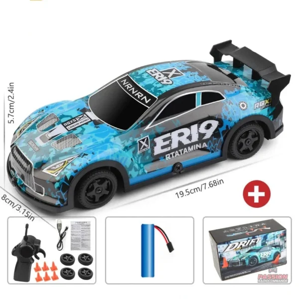 Voiture télécommandée pour des courses de drift
