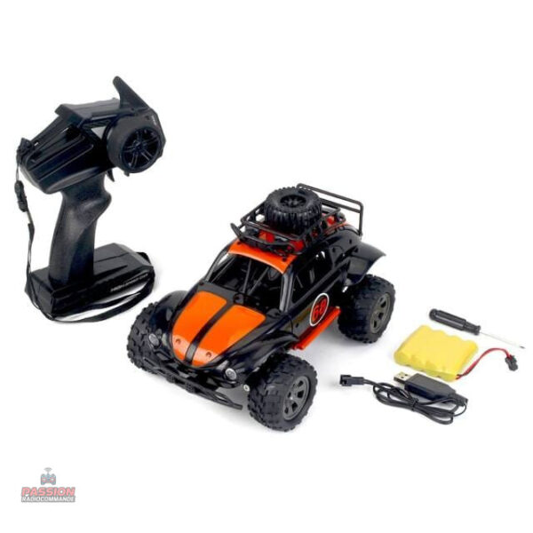 Voiture radiocommandée pour aventures tout terrain