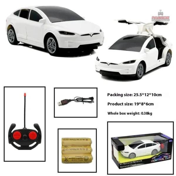 Voiture télécommandée Tesla pour filles - vue 2